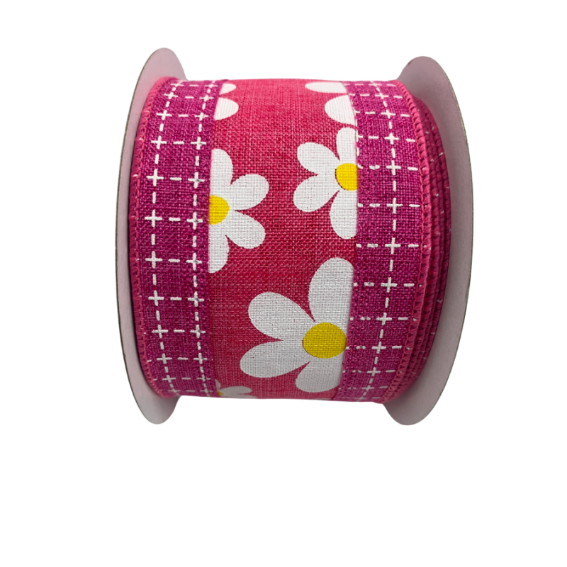 2.5 x 10yd Pink Daisy
