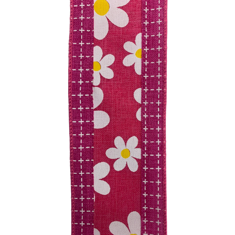 2.5 x 10yd Pink Daisy