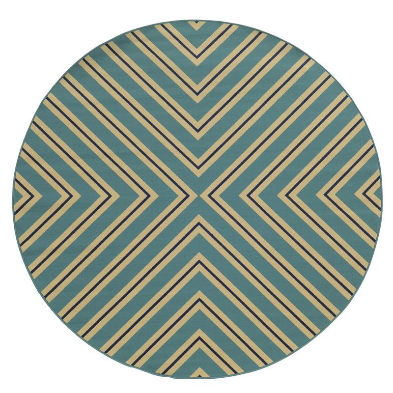 Riviera 4589J Round Outdoor Rug Round Outdoor Area Rugs Carolina Pottery