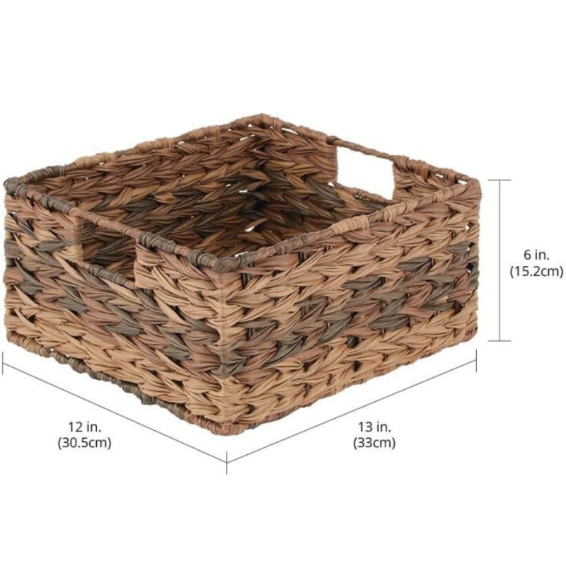 Brown Ombre Woven Storage Bin