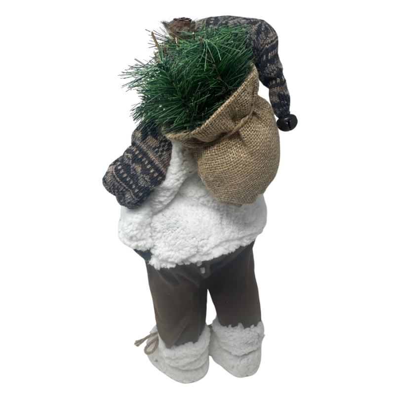 18" Woodsy Santa w/ Walking Stick