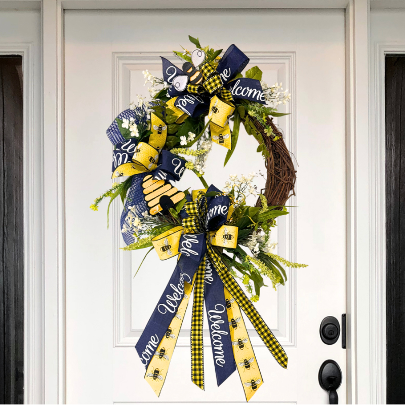48" Bumble Bee Wreath
