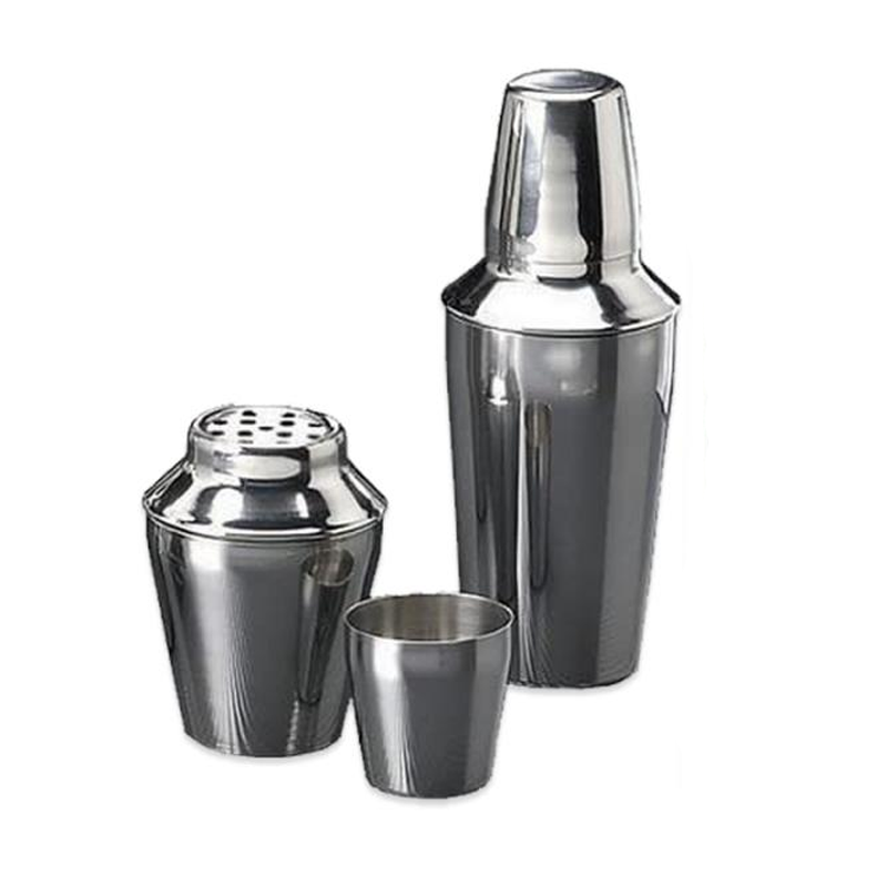 Spill Stop 16 oz 3-Piece Stainless Steel Mini Shaker Set