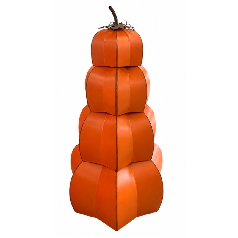 Stackable Metal Pumpkins- 4 Piece Set