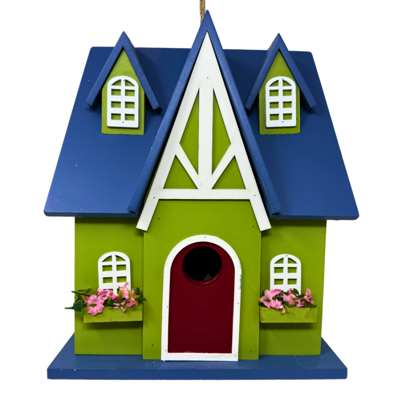 Green & Blue Bird Cottage