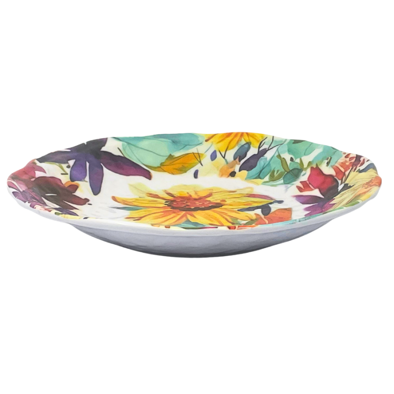 4 pc Indoor/Outdoor Dinner Bowl Set - Florals