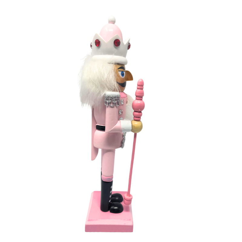 10.5" Pink Nutcracker w/ Crown