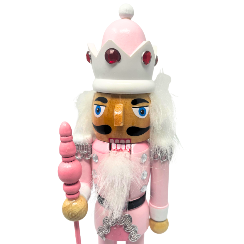 10.5" Pink Nutcracker w/ Crown