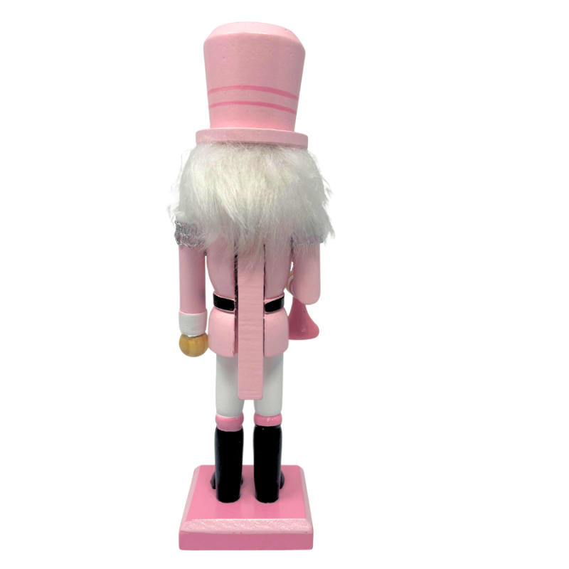 10.5" Pink Nutcracker w/ Top Hat