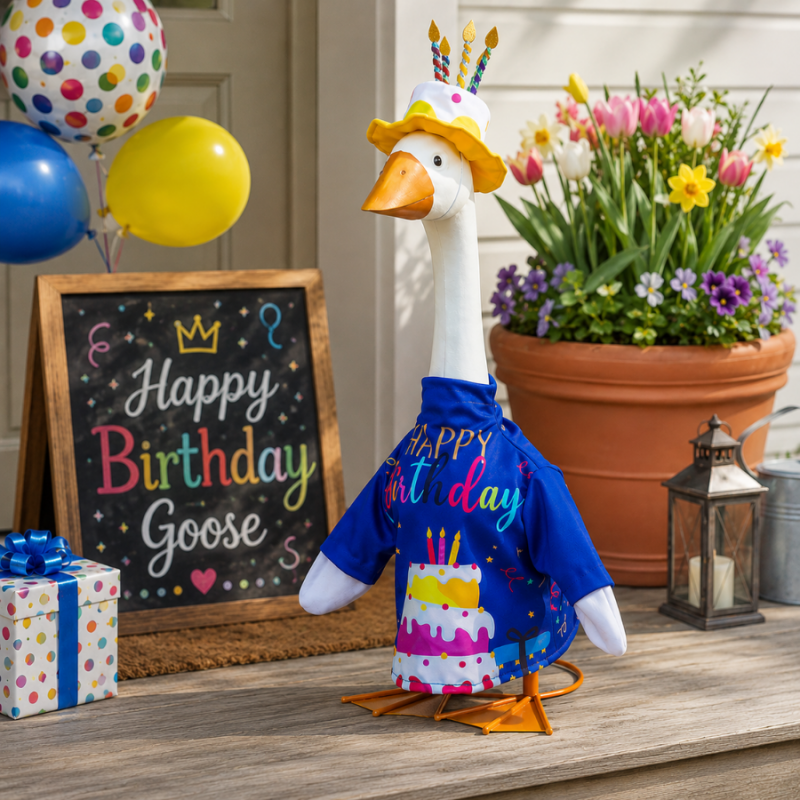 Porch Goose Outfit- Birthday Celebration