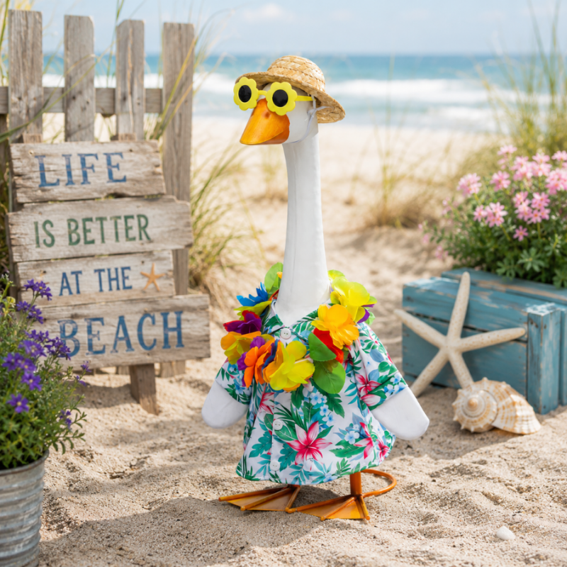 Porch Goose Outfit- Hawaiian Vacation