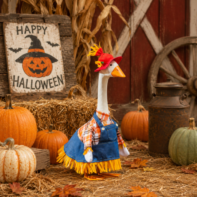 Porch Goose Outfit - Scarecrow
