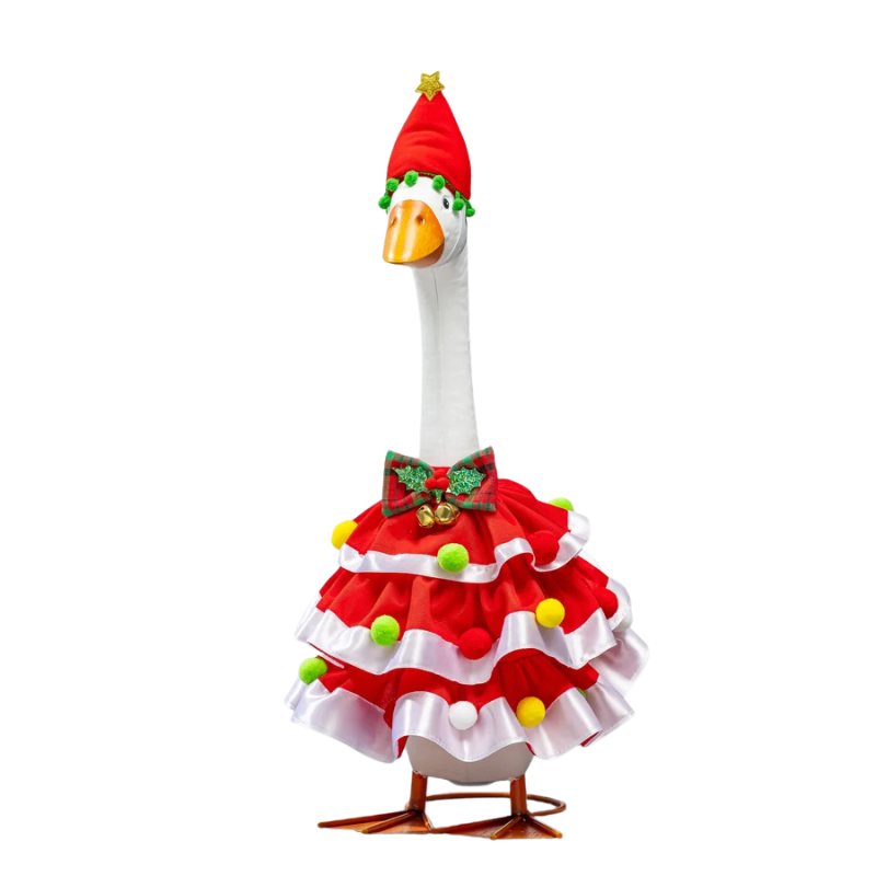 Porch Goose Outfit- Christmas Dress
