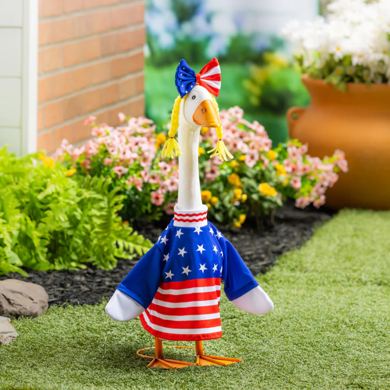 Porch Goose Outfit - Patriotic Dress