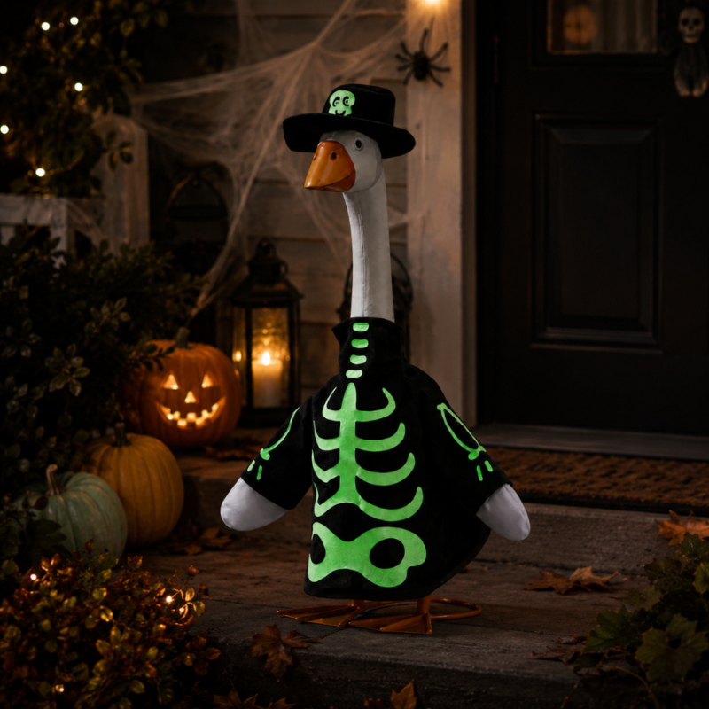 Porch Goose Outfit-Skeleton Glow in Dark