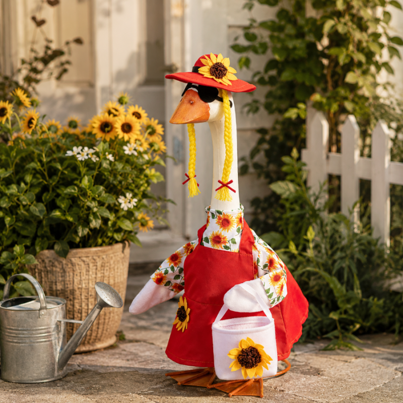 Porch Goose Outfit-Sunflower Dress