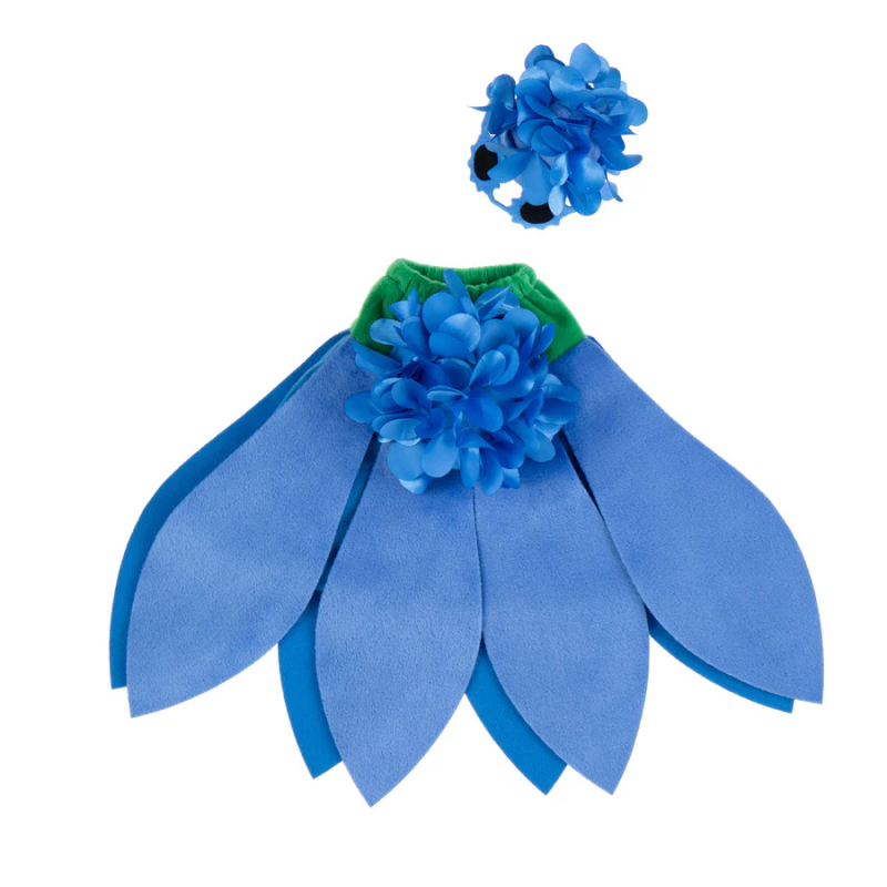Porch Goose Outfit- Blue Hydrangea