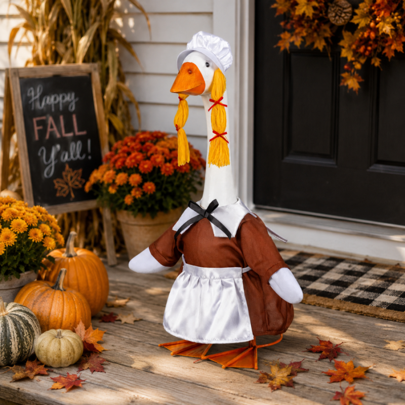 Porch Goose Outfit- Harvest Pilgrim- Girl