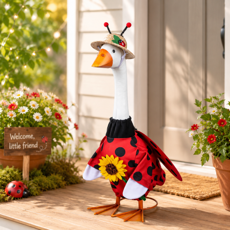 Porch Goose Outfit- Ladybug