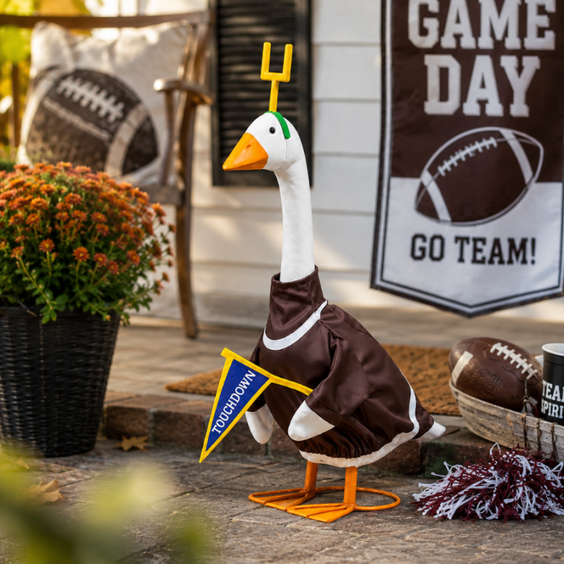 Porch Goose Outfit- Football Post
