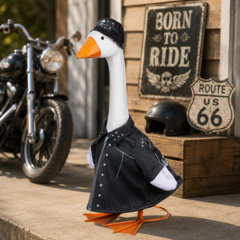 Porch Goose Outfit- Biker