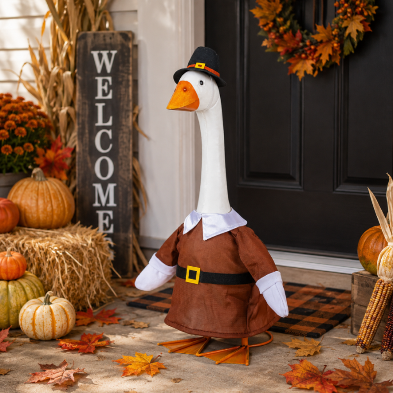 Porch Goose Outfit- Harvest Pilgrim- Boy