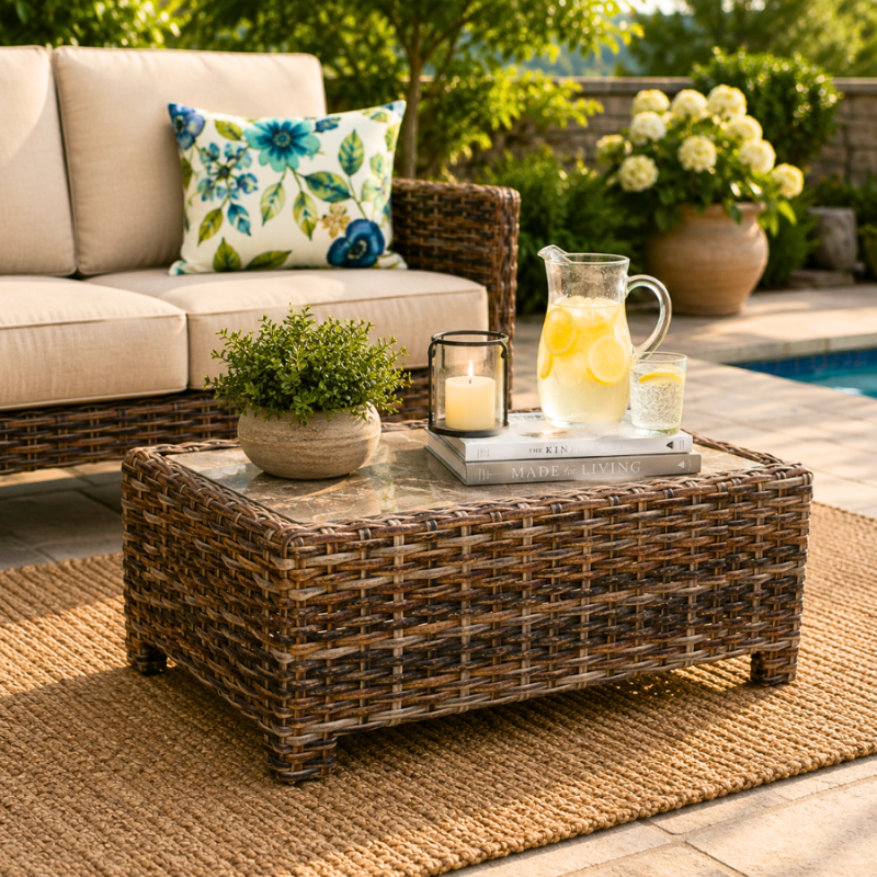 Torrence Silver Oak Coffee Table