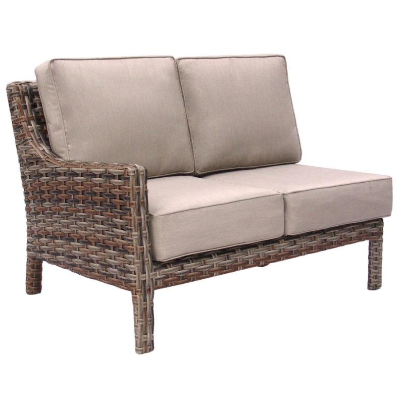 Torrence Silver Oak Left Loveseat