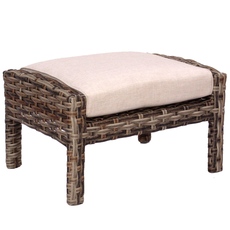 Torrence Silver Oak Ottoman