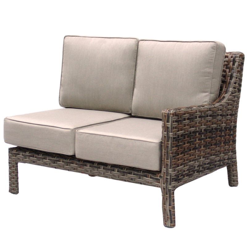 Torrence Silver Oak Right Loveseat