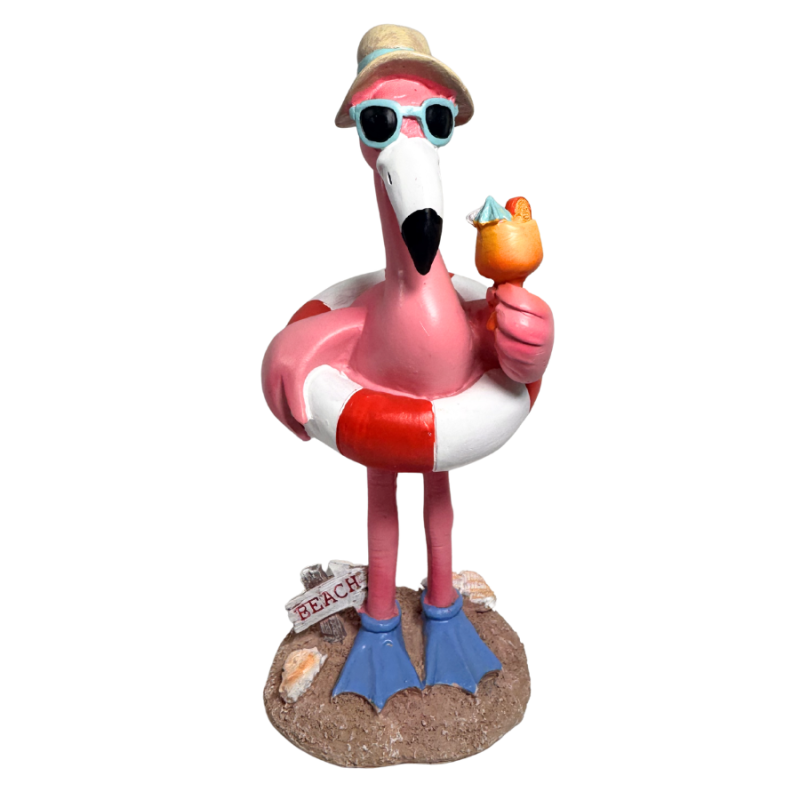 Resin Beachy Flamingo Set