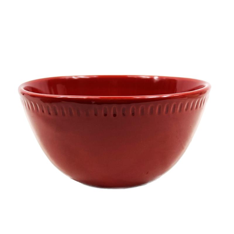 5.75" Ceramic Cereal Bowls Red Set of 4 (B)Dolly Parton