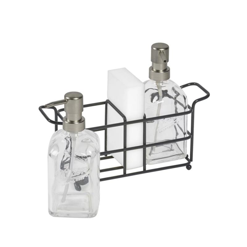 Mason Craft & More - 4 Piece Soap Dispenser & Caddy Set