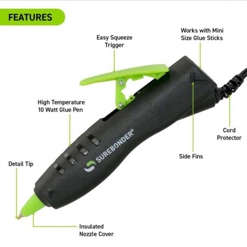 Surebonder Mini Detail Tip Hot Glue Pen - 10 Watt