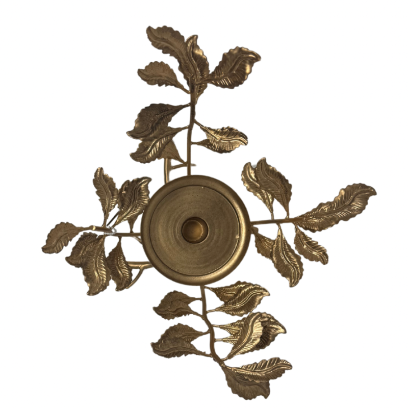 Gold Leaf & Vine Metal Holder