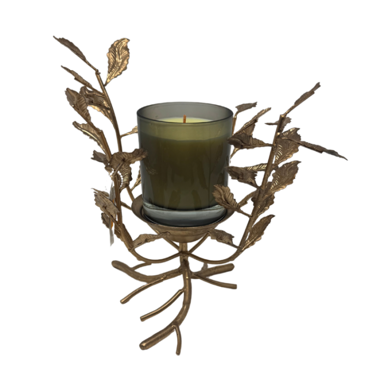 Gold Leaf & Vine Metal Holder