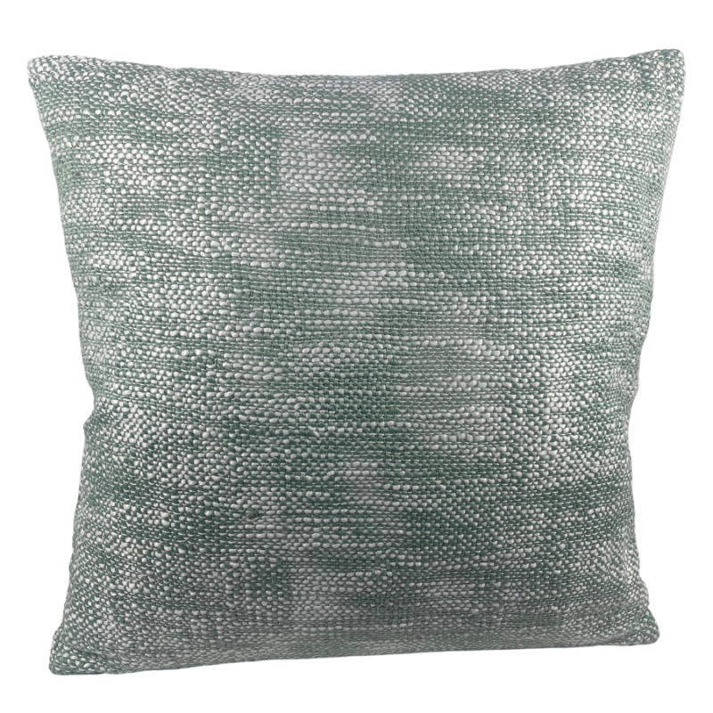 18" Woven Aqua Outdoor Pillow