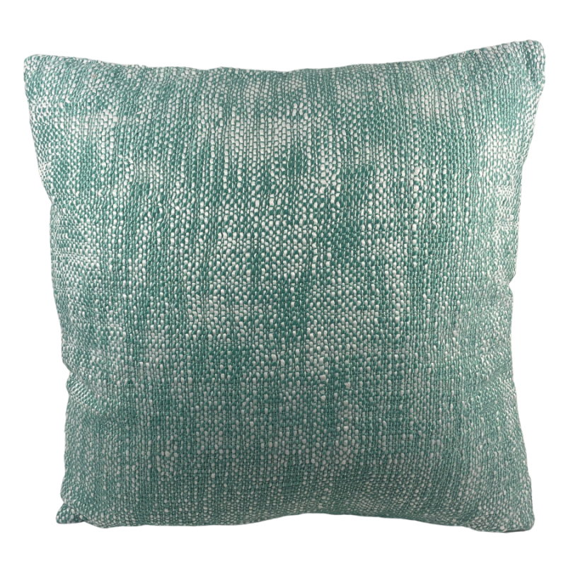 18" Woven Turquoise Outdoor Pillow