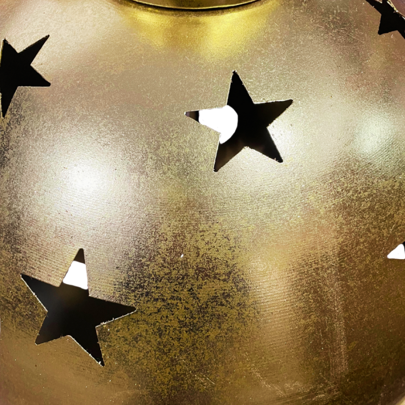 10" Metal Gold Metallic Hanging Jingle Bell