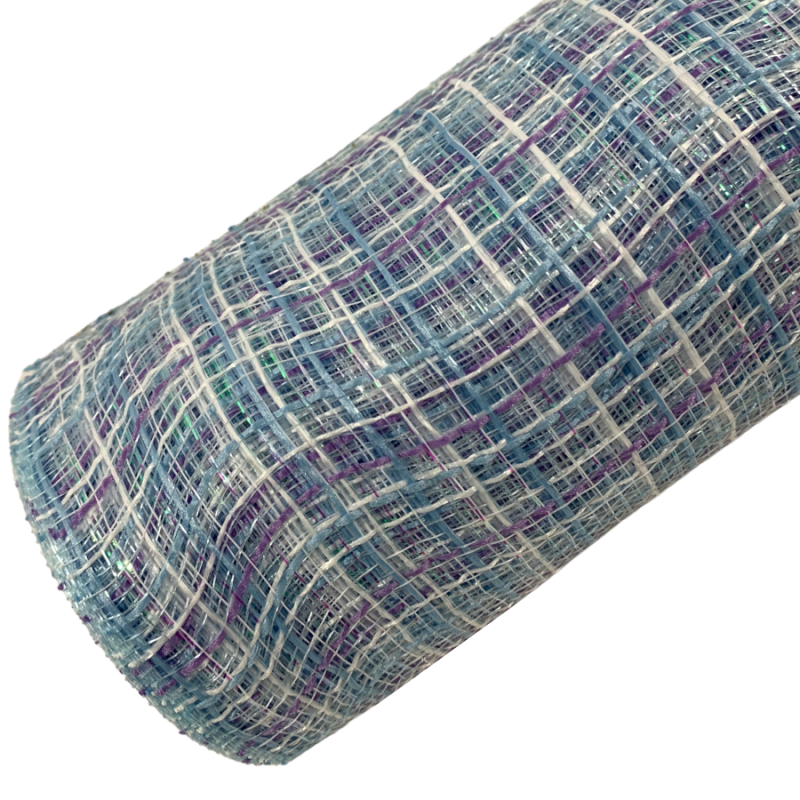 10" x 10yd Tweed Spring Blue Mesh