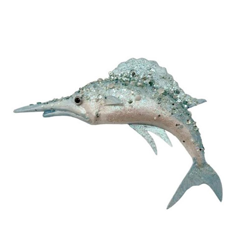 2-Tone Sailfish Ornament - Light Blue