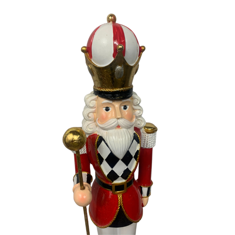 19" Nutcracker - Red / White
