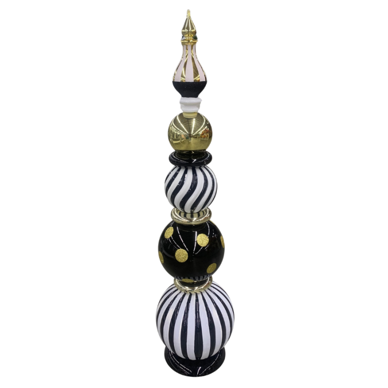41" Gold & Black Finial