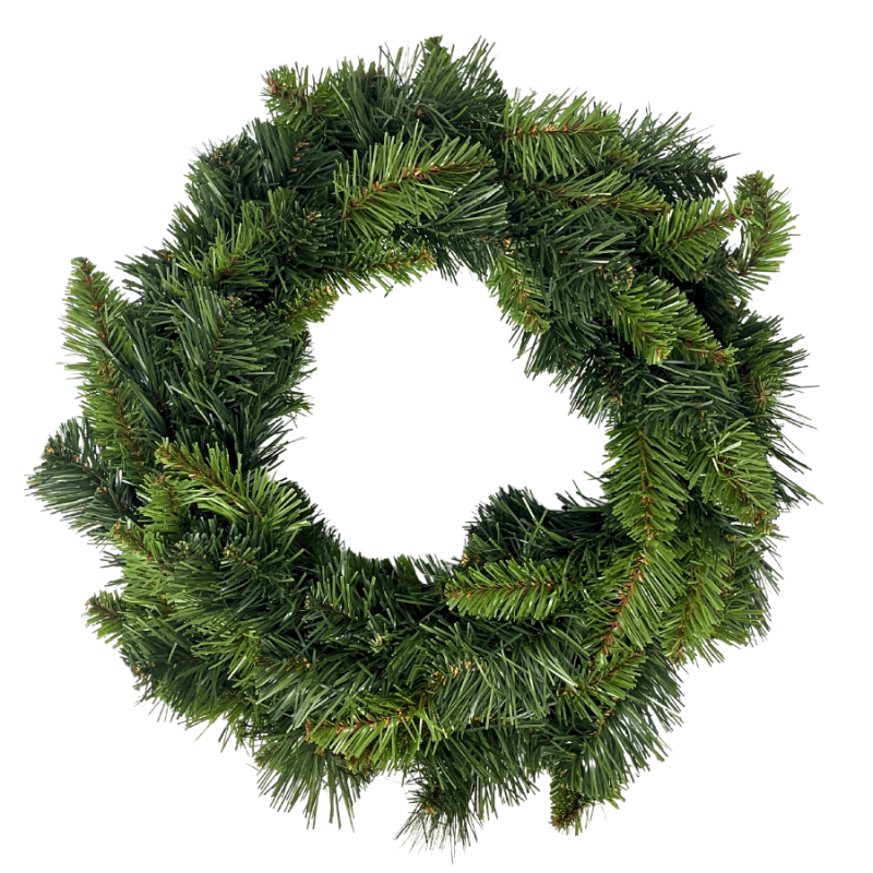18" Deco Elevated Wreath w/ Double Ring