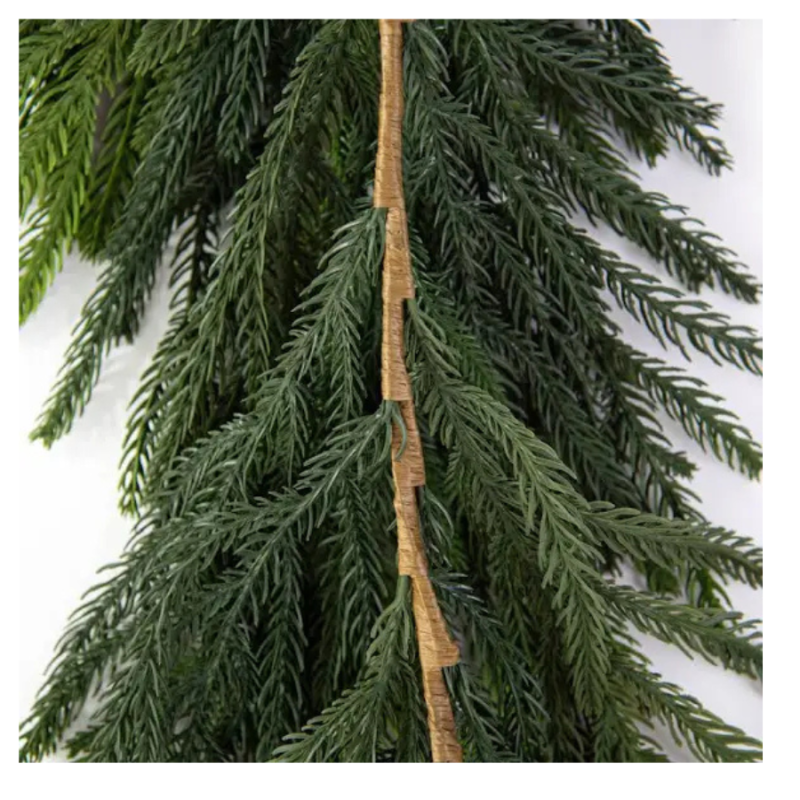 8' x 21" Willow Pine Mantel Swag Garland