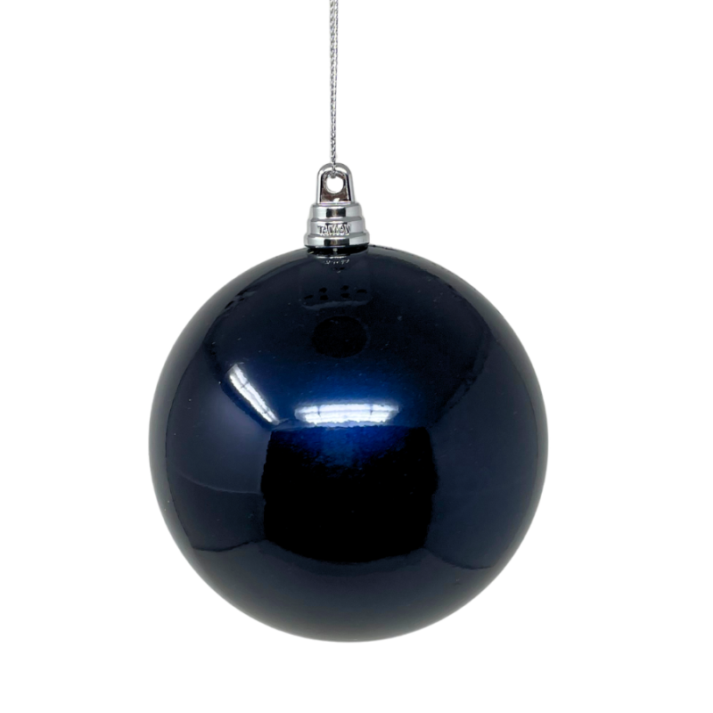 4" Pearl Ball Ornament - Dark Blue