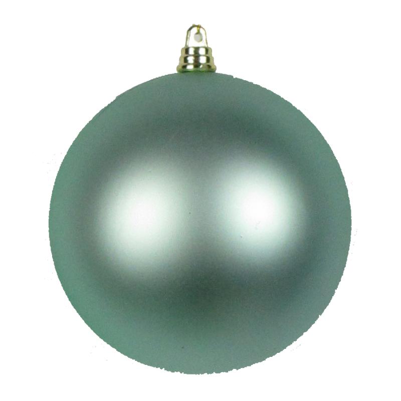3.9" Matte Plastic Ball Ornament - Mint