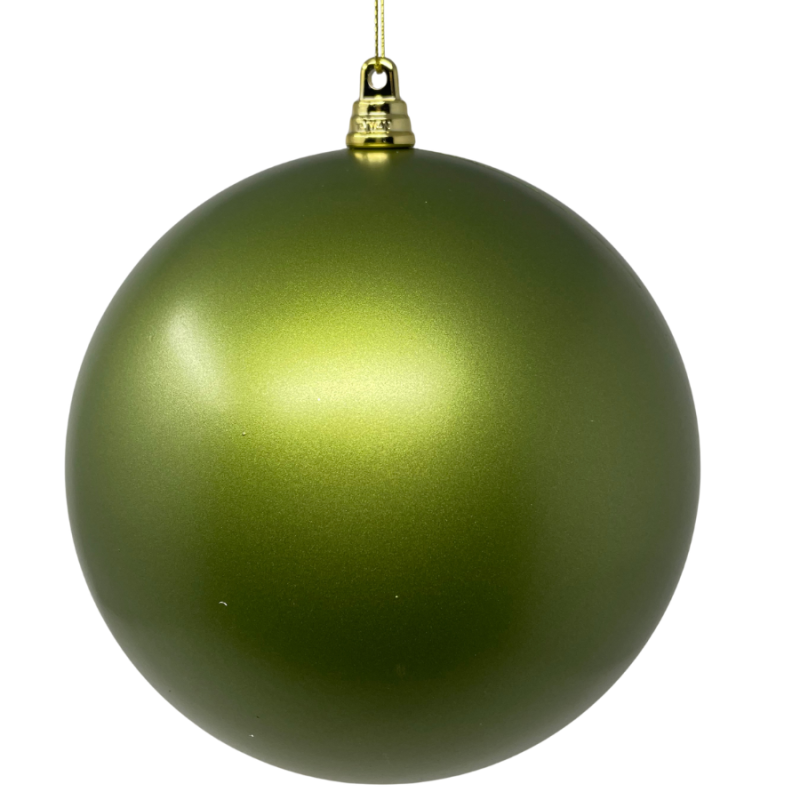 6" Matte Ball Ornament - Frosted Green
