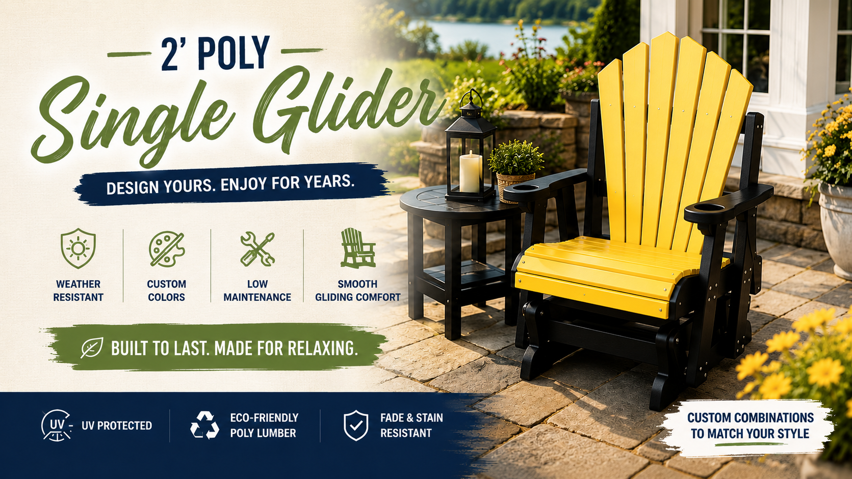 2' Poly Single Glider
