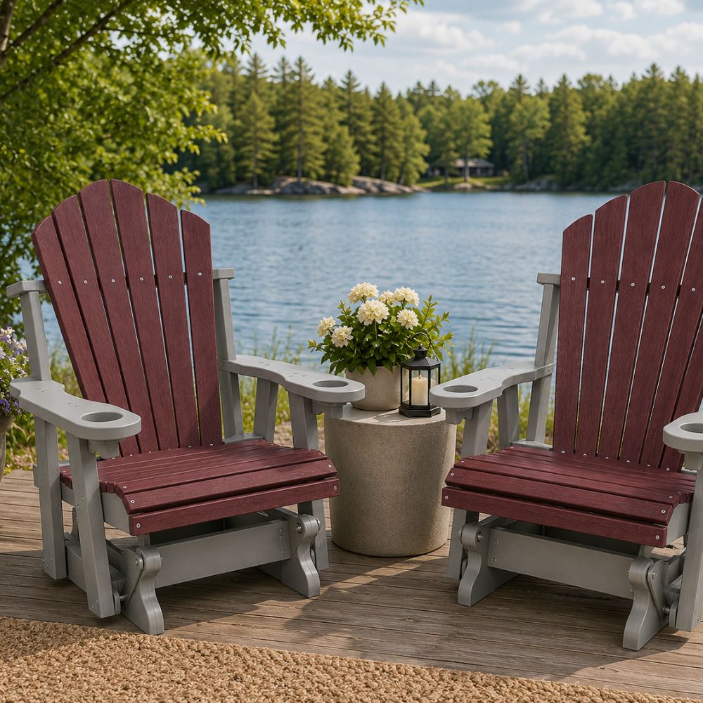 Cherrywood and Weathered Birch glider theme